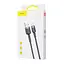 Кабель Baseus USB2.0AM-Type-C M, 2 м,(20V/3A), (60W) Сірий-Чорний,CATKLF-CG1 (CATKLF-CG1) - мініатюра 2
