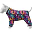 Ветровка для собак Collar Waudog Clothes, рисунок "Зубастые монстры", L55, В 77-79 см, С 50-55 см - миниатюра 1