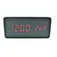 Світлодіодний годинник Wooden Clock VST-862 цифровий з червоним підсвічуванням чорний - мініатюра 1
