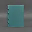 Шкіряний блокнот на кільцях (софт-бук) 9.0 з твердою бірюзовою обкладинкою - мініатюра 6