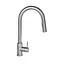 Смеситель для кухни Lidz Aria 04U-SFS с выдвижным изливом Никель - миниатюра 1