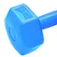 Гантелі композитні PowerPlay 4124 Hercules 2*3 кг Сині 2 шт (PP_4124_3kg_2in) - мініатюра 4