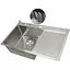 Комплект кухонної мийки та змішувача Nett з нержавіючої сталі NS-7848 - мініатюра 2