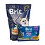 Набір корм сухий Brit Premium Adult Salmon Sterilized д/котів лосось 1,5 кг + 4 паучі рибна тарілка - мініатюра 1