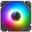 Вентилятор 120 мм GameMax Rainbow Force C9 Infinity чорний 120х120х25 мм ARGB підсвічування 1200 об/хв 28.8 дБ - мініатюра 1
