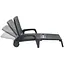 Шезлонг пластиковий Bica Miami, графіт - мініатюра 3