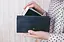 Кожаное портмоне 3.0 синее Crazy Horse - миниатюра 6