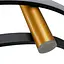 Люстра підвісна Brille світлодіодна 40W WW BK+GD (BR-01 692S/4) - мініатюра 3
