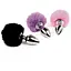 Анальна пробка FeelzToys Bunny Tails Butt Plug Black - мініатюра 4