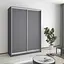 Шафа-купе дводверна MebelStar Комбо AL 2ДСП 150x60x210 см Антрацит (MBS-2702) - мініатюра 1