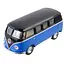 Автобус игрушечный Volkswagen T2 BUS Kinsmart KT5376W инерционная Синий - миниатюра 1