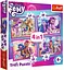 Набір Пазли - (4в1) - "Кольорові Поні" - мініатюра 1