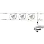Светильник струнный поворотный Brille HTL-83/3 White система 176265 - миниатюра 1