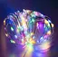 Світлодіодна гірлянда нитка крапля роси 20 м 200led батарейки RGB - мініатюра 4