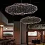 Декоративная люстра-облачко Led Cloud в серебряном корпусе 120х63 см Арт. MJ 83-1200 CH Line F - миниатюра 1