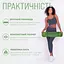 Коврик для йоги и фитнеса EasyFit TPE+TC 6 мм двухслойный + Чехол зеленый с серым - миниатюра 2