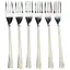 Набор десертных вилок Yiwu 6 штук из нержавеющей стали 15.2 см, серебристый с золотым HP-20-34 - миниатюра 1