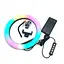 Селфи-лампа LED кольцевая 26 см Voltronic MJ26 RGB + штатив - миниатюра 1