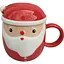 Кружка новогодняя Olens O8030-218 Морозко с керамической крышкой 360 мл Красная - миниатюра 1