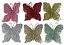 Прикраса ялинкова Метелик блискучий, 6 шт., 6 см (В асортименті) - мініатюра 1