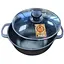 Кастрюля чугунная со стеклянной крышкой 2л - миниатюра 1