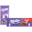 Набір Milka: Шоколад молочний Milka без добавок 90 г + Шоколад молочний Milka зі шматочками карамелі та мигдалем 100 г - мініатюра 1