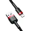 Кабель Baseus Cafule Cable USB For iP 2A 3m Red+Black - мініатюра 2