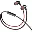 Дротові вакуумні навушники Hoco M85 Black and red - мініатюра 1
