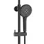 Душова система з термостатом Volle Sistema верхній душ d250 мм de la noche 1598.090104, Чорний матовий - мініатюра 4