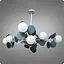 Люстра подвесная 517 Dlight на 12 ламп Хром-Серый (01676) - миниатюра 2