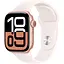Apple Watch Series 10 GPS 42mm Rose Gold Aluminum Case with Light Blush Sport Band M/L MWWJ3 - миниатюра 2