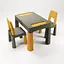 Додатковий стілець до набору Tega Baby Teggi Multifun large blocks graphite mustard (TI-022-172) - мініатюра 2