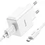 Адаптер сетевой HOCO Leisure Micro USB Cable single port charger C106A комплект зарядный белый - миниатюра 3