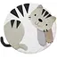Детский коврик BabyOno Милый котенок развивающий 90x52 см (2136278138) - миниатюра 2