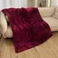 Плед Love You 150 x 200 см велсофт бордовый (8197) - миниатюра 1