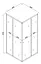 Душевая кабина без поддона Mixxus Cubic SC01-90x90x185-TR прозрачное стекло 4 мм graphite MI6907, Универсальная, прозрачная, графит - миниатюра 4