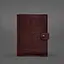 Кожаная обложка-портмоне для военного билета 15.0 бордовая - миниатюра 5