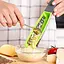 Тертка кухонна ручна двостороння для сиру шоколаду та цедри лимона з нержавіючої сталі 28.5 см, Kitchen Master Салатовий 86388 - мініатюра 6