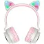 Наушники с микрофоном Hoco W27 Cat Ear Grey - миниатюра 2