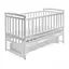 Детская кроватка-трансформер DS-1011 с маятниковым механизмом, без ящика белый - миниатюра 1