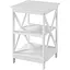 Стеллаж Chomik Holly с двумя деревянными полками белый - миниатюра 1