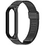 Ремінець для фітнес-браслета MiJobs для Xiaomi Mi Band 8 і 9 Mesh design металевий із застібкою чорний - мініатюра 1