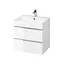 Тумба для ванної кімнати Cersanit Virgo 60 см Білий/Хром S522-017 30412 - мініатюра 1