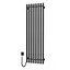 Электрический полотенцесушитель Navin Levante 450x1400 Sensor левый, черный муар 10-012033-4860, Черный матовый, Левое, Электронный - миниатюра 1