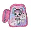 Рюкзак C 65139 пластикова вставка, пенал, регульовані лямки, 2 відділи, в пакеті (6900067651396) Лол рожевий Вид 2 - мініатюра 1