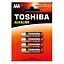 Батарейка Toshiba LR3 Red Alkaline (4шт) - мініатюра 1