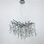 Изысканная серебряная люстра DIAMINA с хрустальными камнями Ст. 33007 CH | Line F - миниатюра 2