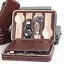 Скринька шкатулка для зберігання наручних годинників (8 годинників) Коричневий - мініатюра 2