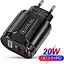 Зарядний пристрій Mirrow USB Type-C Super Charge/Quick Charge 3.0 PD 20W Black (366589741) - мініатюра 2