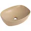 Раковина накладная Qtap Robin Beige, прямоугольная, с донным клапаном QT04116302SB - миниатюра 1